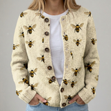 Laurette | Cardigan fleuri d’automne