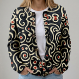 Eugénie | Cardigan fleuri d’automne