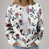 Bérénice | Cardigan fleuri d’automne