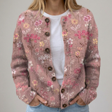 Ophélie | Cardigan fleuri d’automne