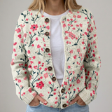 Odette | Cardigan fleuri d’automne
