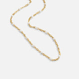 Sabine – Collier ras-du-cou en or fin avec mini-perles