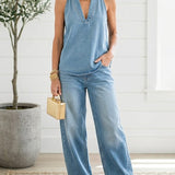 Adrienne | Ensemble deux pièces denim vintage