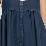 Capucine | Robe maxi en denim lavé vintage