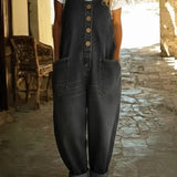 Lison | Salopette en denim coton lavé vintage